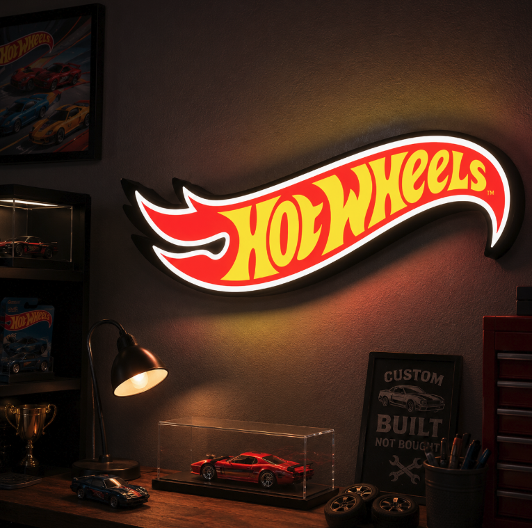 فایل سه بعدی | لایت باکس LED Hotwheels | 3MF قابل چاپ سه بعدی چند رنگ