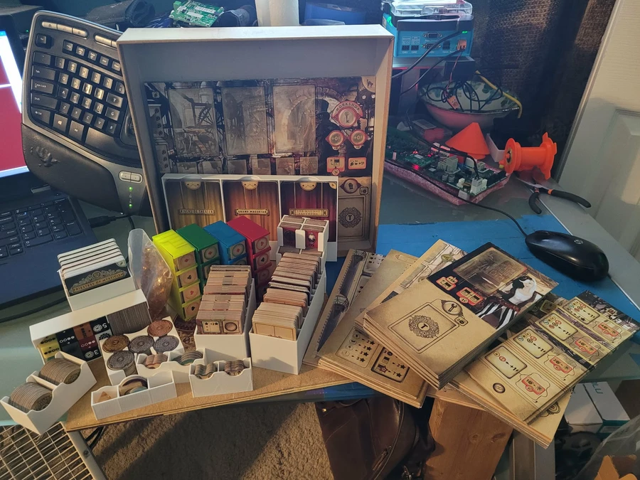 فایل سه بعدی | Trickerion Board Game Insert - جعبه خرده فروشی