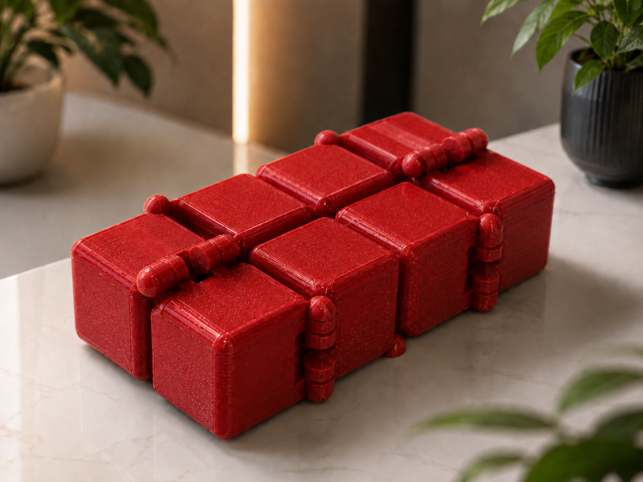 فایل سه بعدی | مکعب بی نهایت – Clicky Hinge Fidget