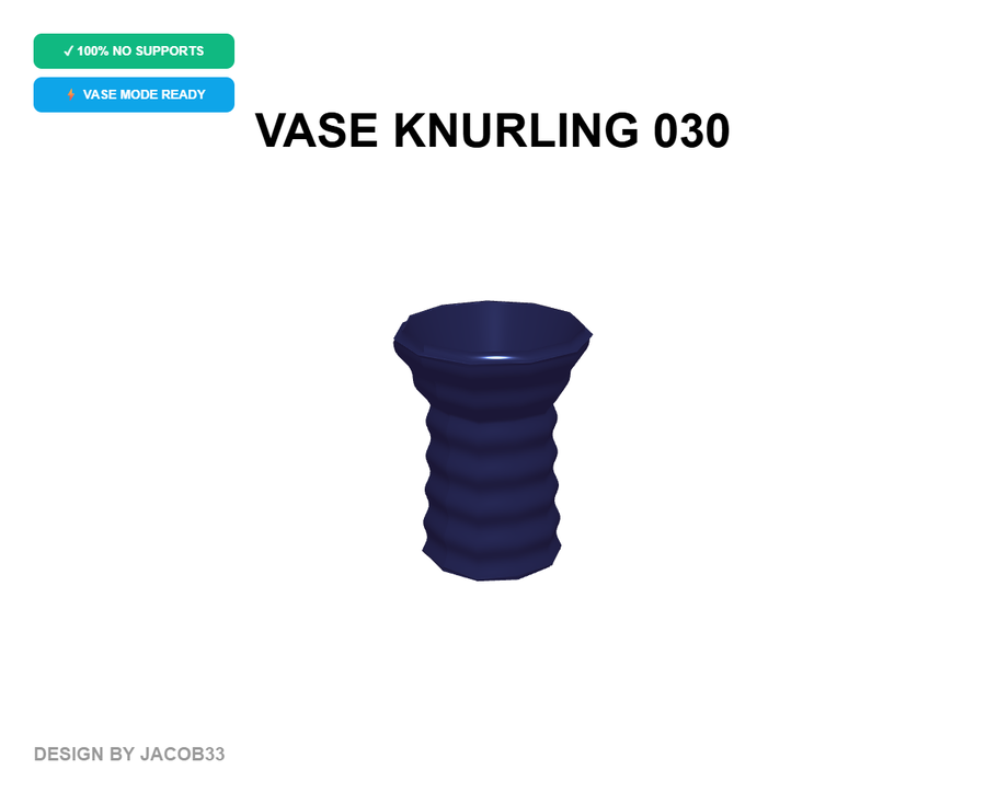 فایل سه بعدی | گلدان KNURLING 030