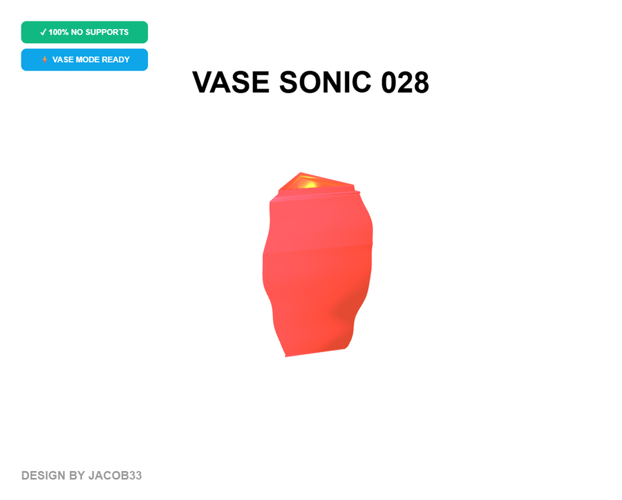 فایل سه بعدی | گلدان SONIC 028