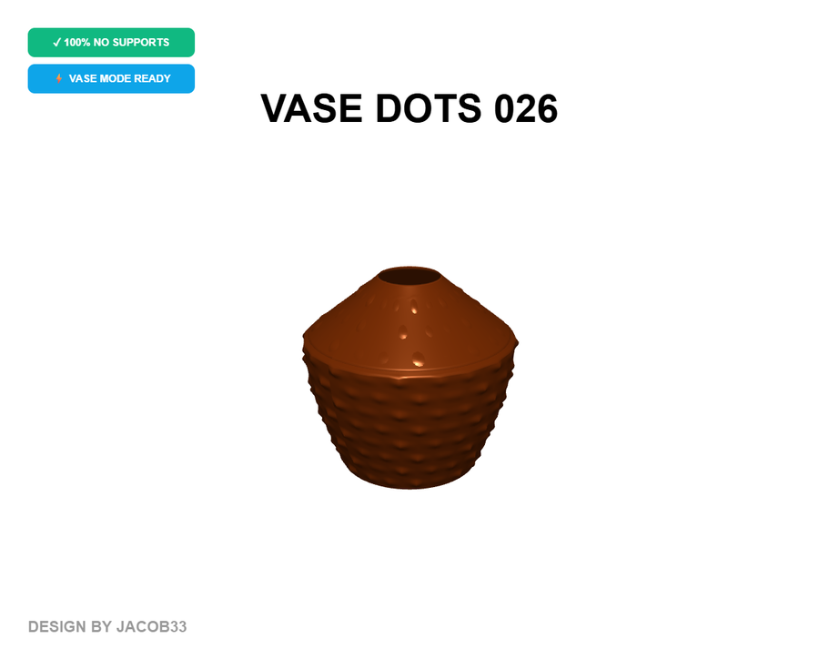 فایل سه بعدی | VASE DOTS 026
