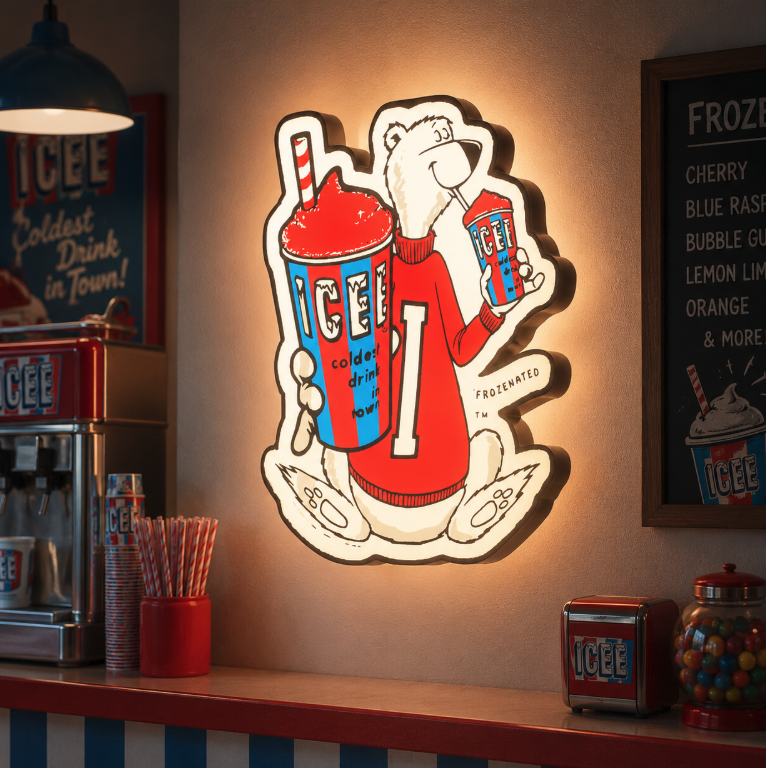 فایل سه بعدی | ICEE LED Lightbox | 3MF قابل چاپ سه بعدی چند رنگ