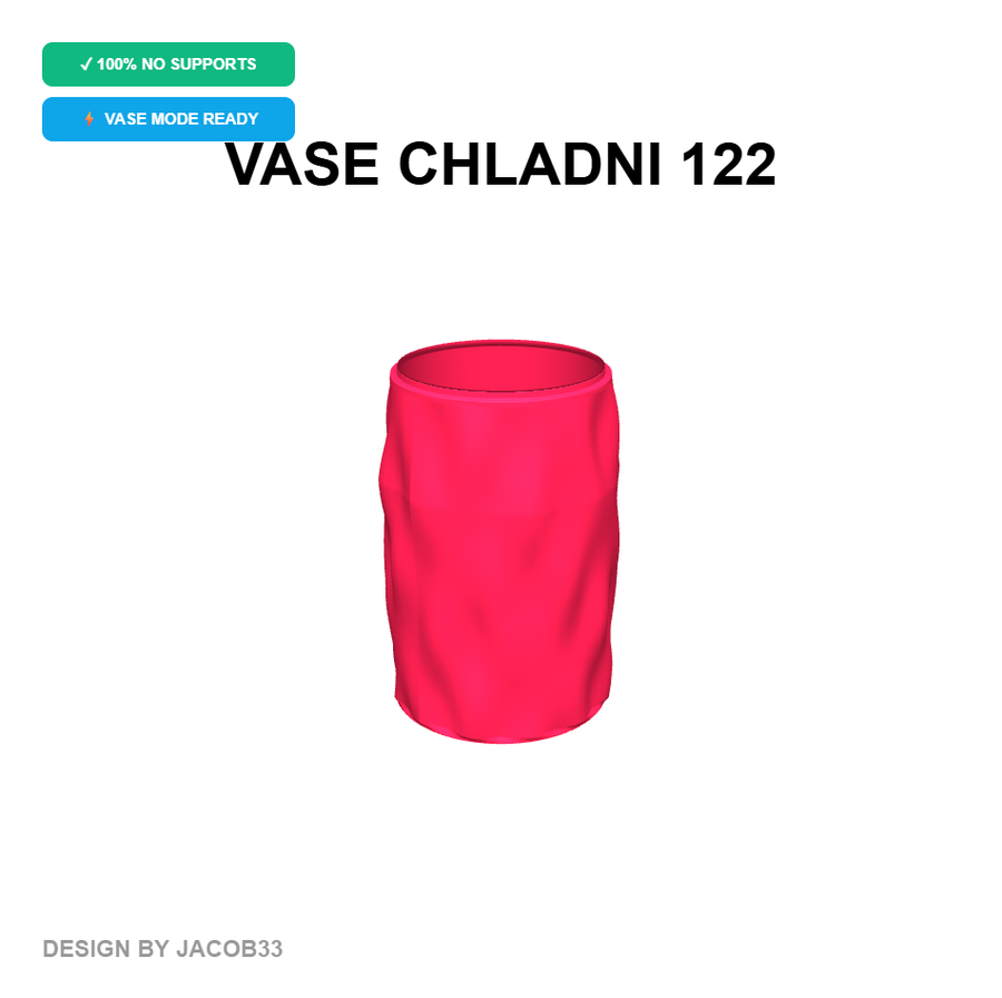 فایل سه بعدی | VASE CHLADNI 122