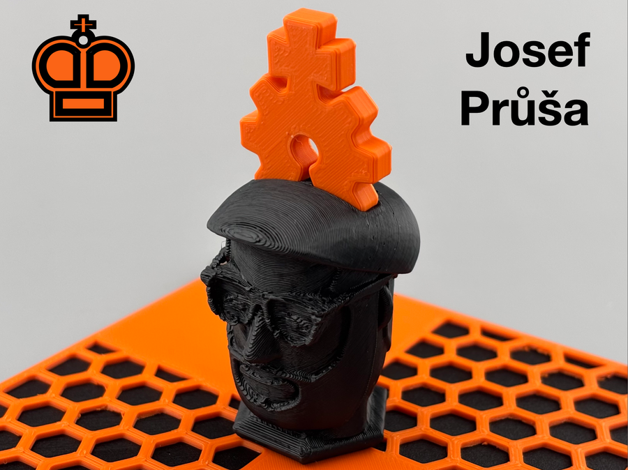فایل سه بعدی | Prusa Chess - King Josef Průša - Piece Head Bust