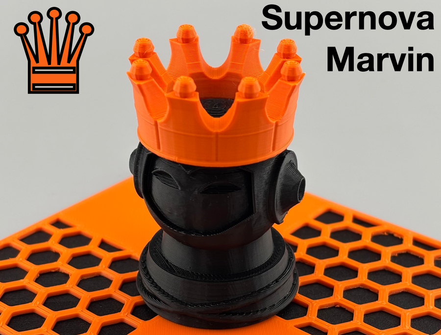 فایل سه بعدی | Prusa Chess - Queen Supernova Marvin - Piece Head Bust