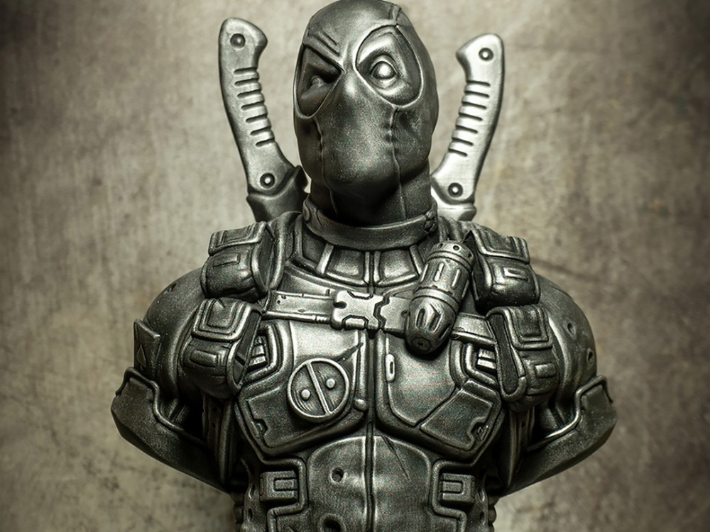 فایل سه بعدی | Deadpool Bust (نسخه بدون پشتیبانی بازسازی شده) (STL)