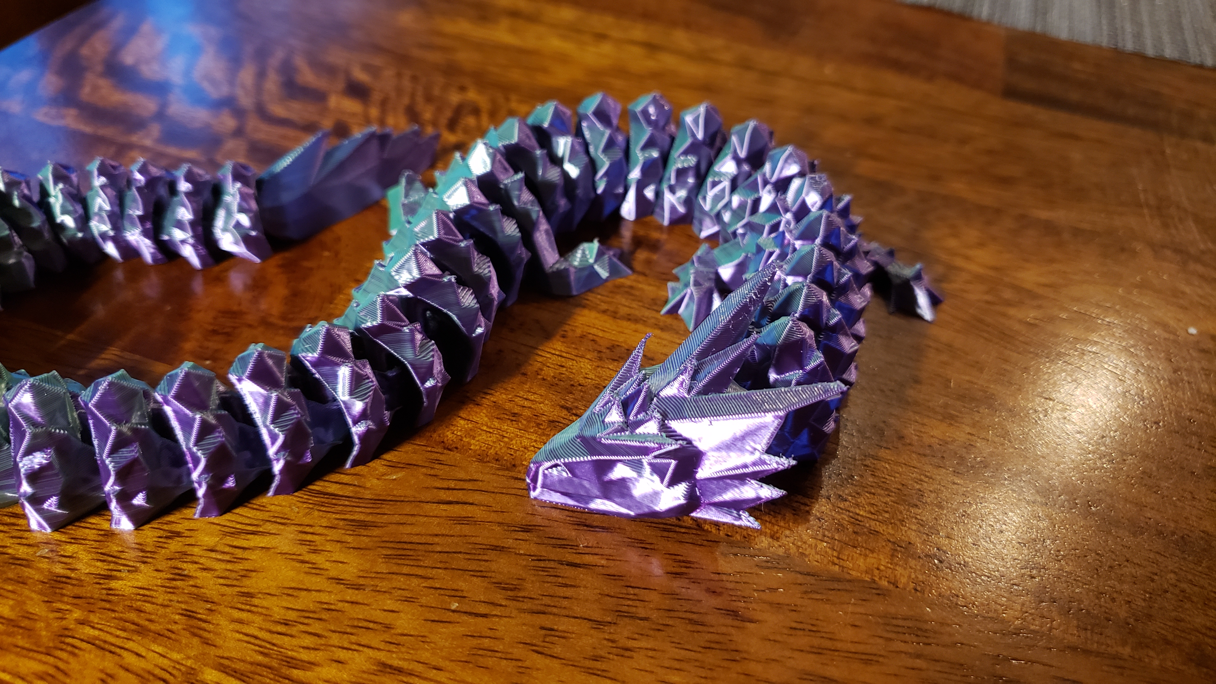 فایل سه بعدی | Articulated Crystal Night Dragon نسخه 1.3 (ریمیکس کم پلی)