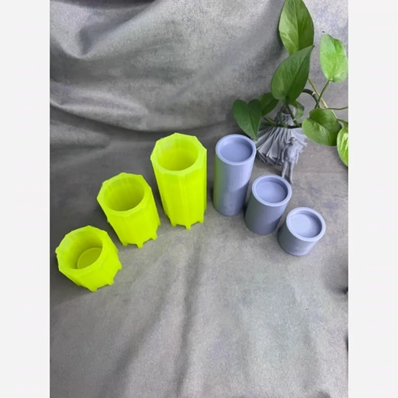 قالب سیلیکونی جاوارمری سه تایی استوانه